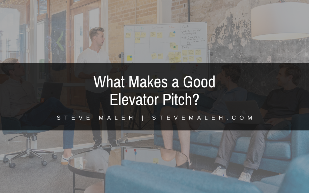 What Makes a Good Elevator Pitch?